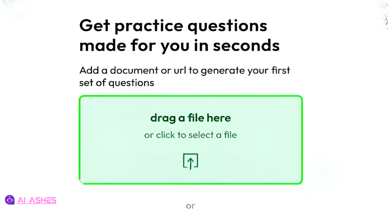 Add a document or url to generate your first set of questions
