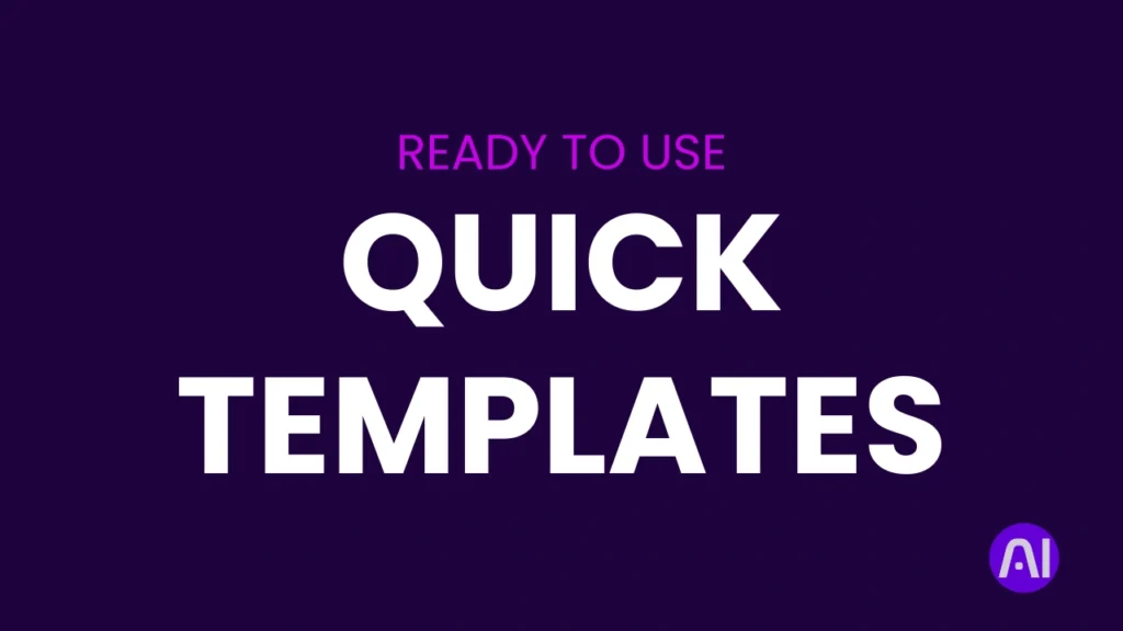 Prompt templates