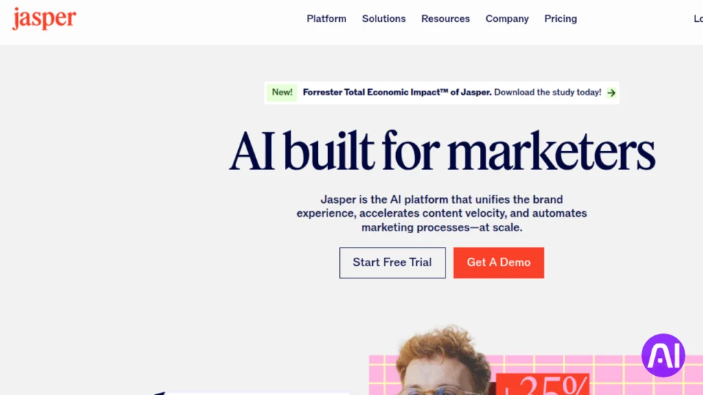 Jasper AI dashboard