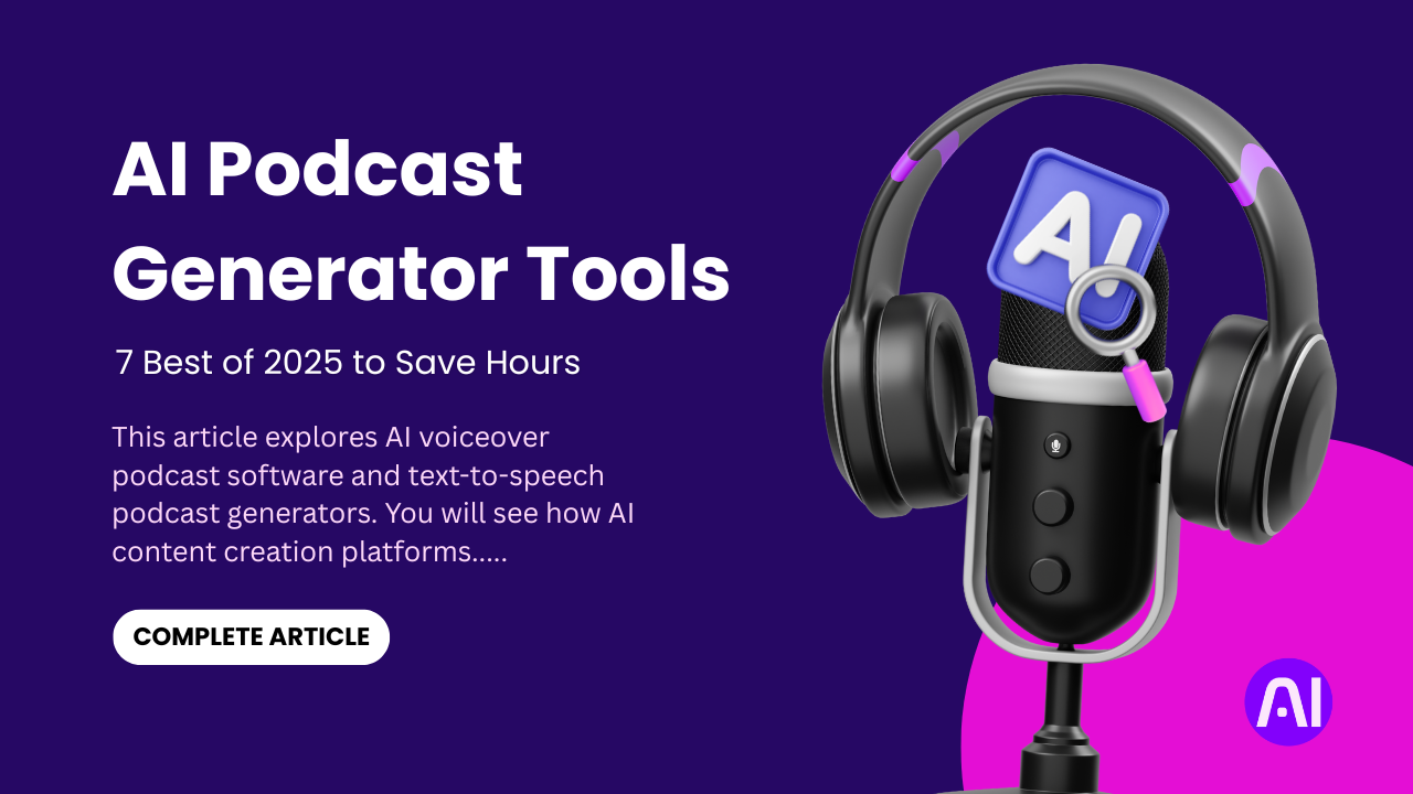 AI Podcast generator tools