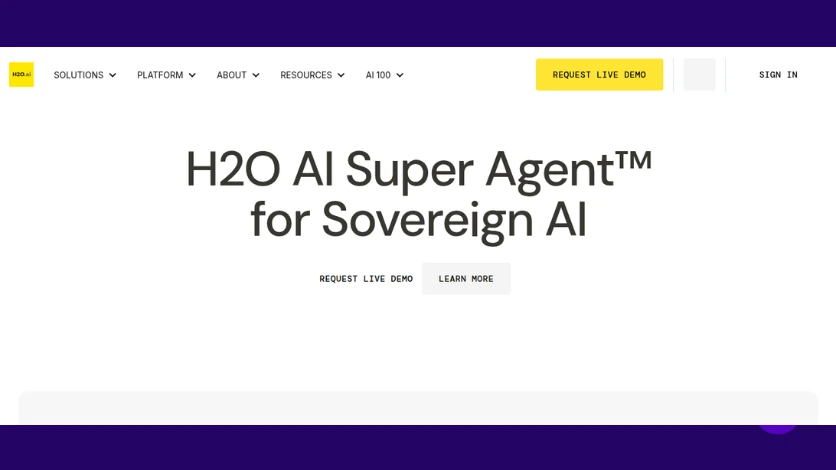 H2O AI interface