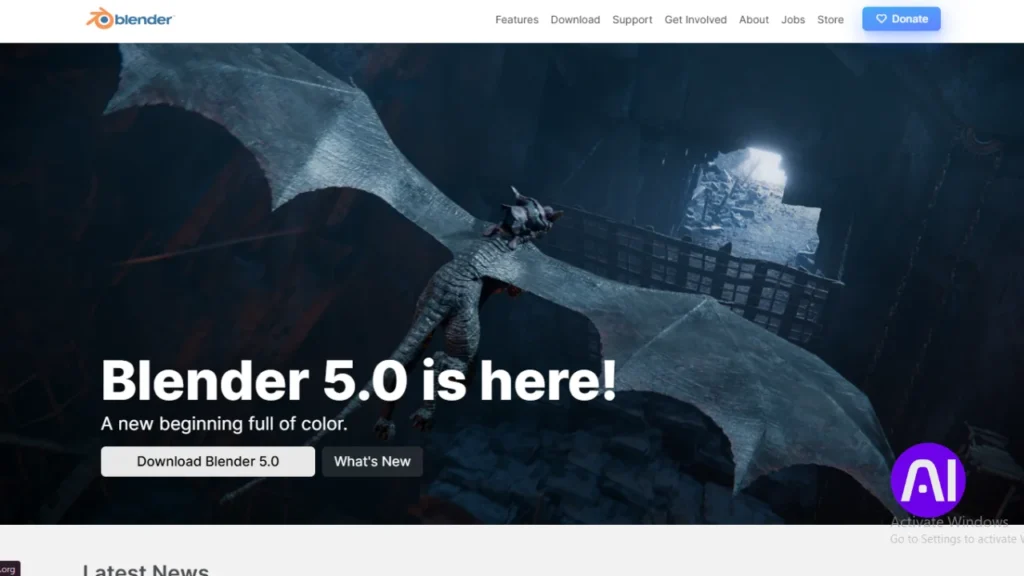 Blender 3D software showing a character rig being automatically generated by an AI add-on.