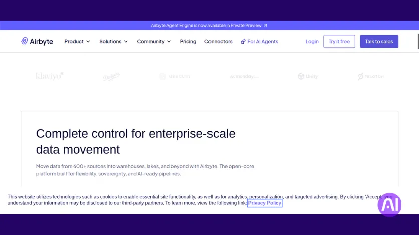 Apache Airbyte interface