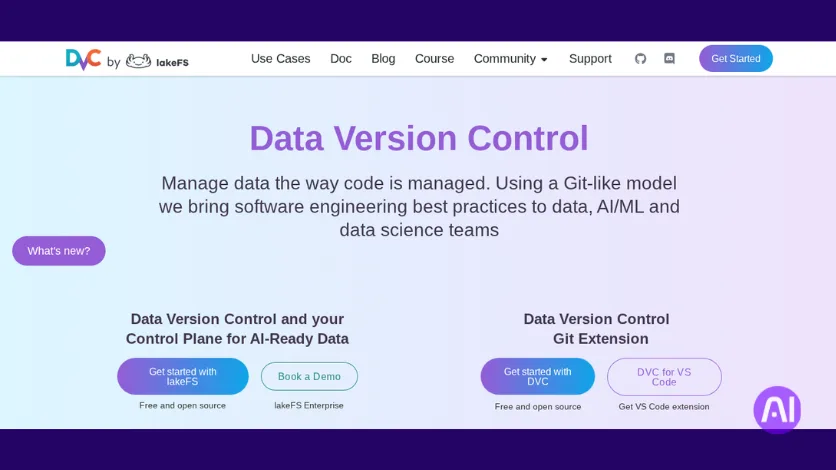 Data Version Control interface
